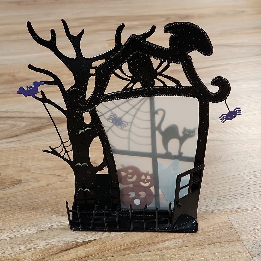 🩵Partylite Black Spooky Time Tealight/Votive Haunted House - Picture 2 of 6